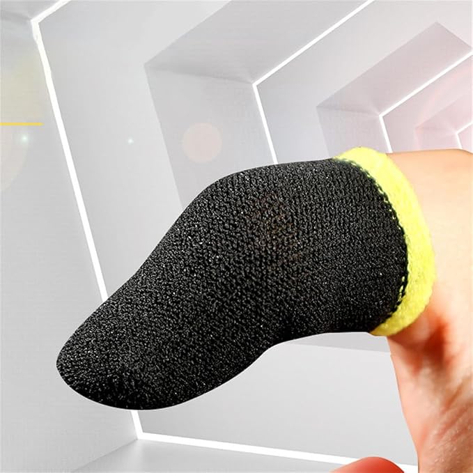 Mobile Phone Gaming Finger Sleeves, Gamer Thumb Protector/Stabilizer/Compression Support Sleeve, Game Hand Controller Gloves/Cover/Wrap, Durable Fiber/Breathable/Sweatproof, 10 Pcs - Image 5