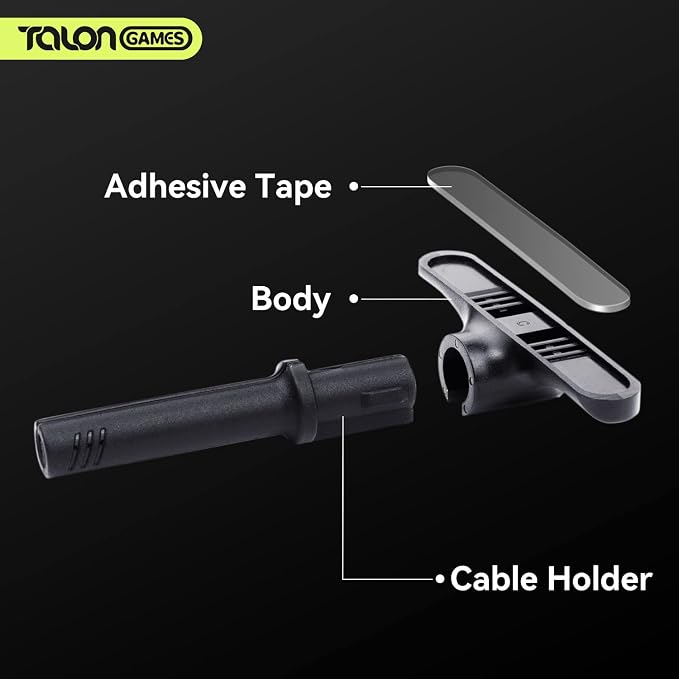 TALONGAMES Mini Bungee PC Gaming Mouse Cable Cord Management System,Super Compact Size,Get More Space,Micro Mouse Bungee Cable Holder Fixer for Esports/Office/Home (3 Bungees Pack) - Image 4