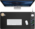TopMade Mouse Pad with 15W Wireless Charging, Classic Black Desk Mat | Gaming Mousepad Home Office Large Desk Pad with Ultra-Smooth Surface, Non-Slip Base, Waterproof Keyboard Pad by TopmadeProduct-Ordernow