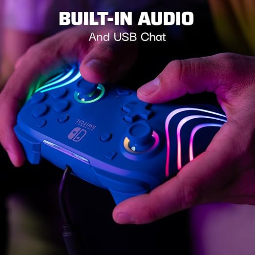 PDP Afterglow Wave Wired RGB Gaming Controller for Nintendo Switch 2, Lite - Image 6