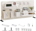 Metal Pegboard Organizer Kit with Accessories for Desk, Home, Study, Office, and Gaming Setup by Unknown