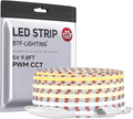 BTF-LIGHTING 5V USB COB LED Strip Lights Tunable CCT 2700K/4000K/6500K by BTF-LIGHTING