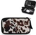 Cow Print Electronic Organizer Travel Cable Organizer Storage Bags for Data Cables, USB C Charger, SD Card, Hard Drive, Charging Cord, Mouse, Power Bank by Unknown