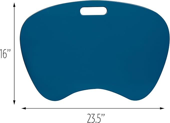 Honey-Can-Do TBL-06321 Portable Laptop Lap Desk with Handle, Indigo Blue, 23 L x 16 W x 2.5 H - Image 2