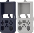 2-Pack Compatible with R36 Max Handheld Game Console Case, Slim Soft Silicone Full Protective Case Cover for R36 Max Accessories (Grey+Blue) by FoundEast