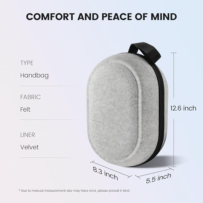 BnLnHOGVR VR Carrying Case for Meta Quest 3S/3/2, Steam Fream, Elite Strap - Image 7