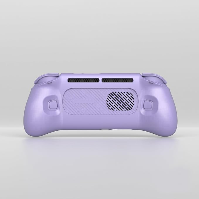 Hand Grip Cover Case for Retroid Pocket 6, Ergonomic Handle Grip Case Protective Cover TPU Shell Protector Stand Holder for RP6 Gaming Console Accessories (Purple) - Image 4