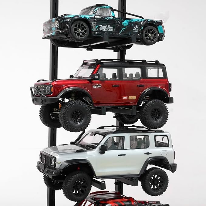 RC Car Stand,Adjustable Display & Storage - 5-Layer for Large 1/10+ RC Cars/Trucks, 3-Layer for 1/16- Small Models, Heavy-Duty High Capacity (5-Layer) - Image 6