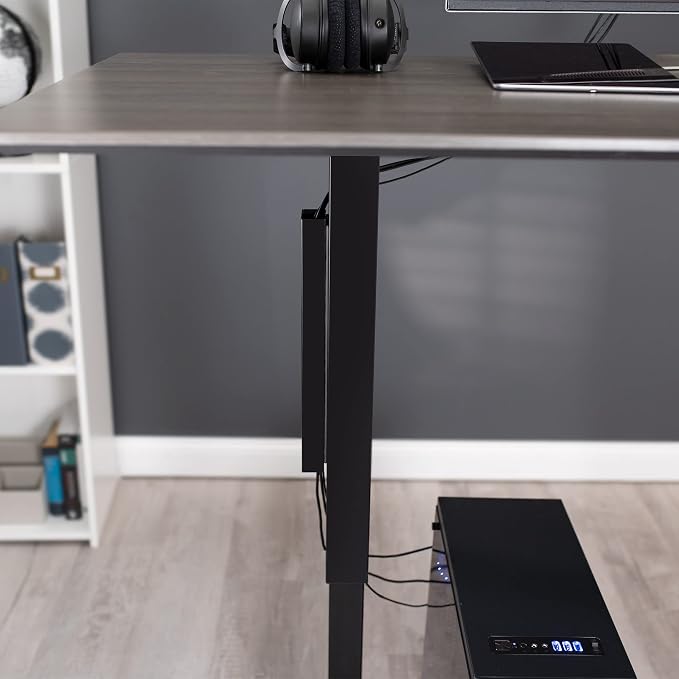 VIVO Black 14 inch Cable Management Channel for Desk Leg, DESK-AC01-1MB - Image 7