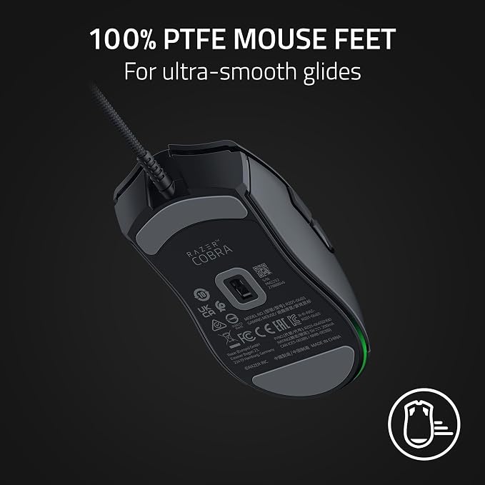 Razer Cobra Wired Gaming Mouse, Gen-3 Optical Switches, 58g, Black - Image 7