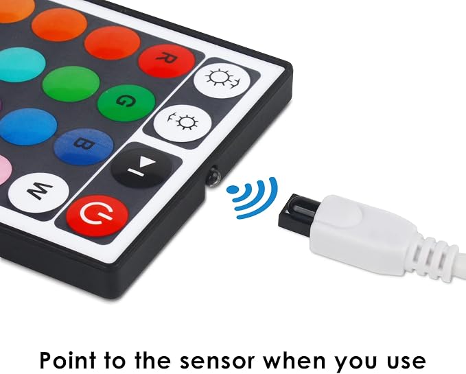 44 Key RGB LED Strip Light Remote Controller, Low Voltage LED IR Remote - Image 5