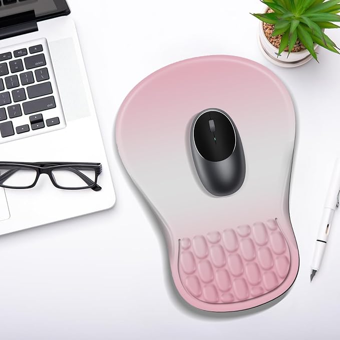 YIWEI Ergonomic Mouse Pad with Wrist Rest for Carpal Tunnel Pain Relief - Image 7