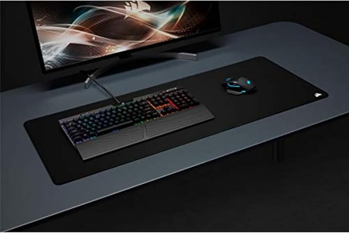 Corsair MM350 PRO Extended XL Premium Spill-Proof Cloth Gaming Mouse Pad – 36.6” Width x 15.7” Height Surface – Black - Image 9