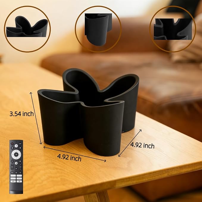 Flower Shape Remote Control Holder Modern,Desk Organizer Storage Container - Image 2