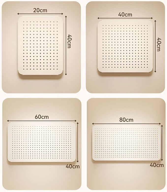 Clamp-on Desk Pegboard, Organizer for Office Gaming Home,pegboard Shelf,Multi-Function Computer Metal Peg Board(Orange,24" L*16" H(60 * 40cm)) - Image 2