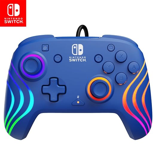 PDP Afterglow Wave Wired RGB Gaming Controller for Nintendo Switch 2, Lite by PDP