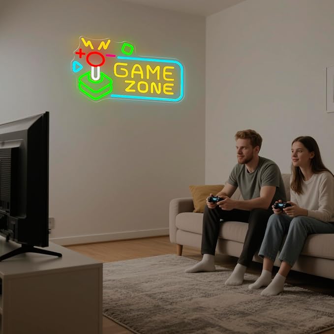 Game Zone Neon Sign, Gaming LED Neon Light Sign for Gamer Room Wall Decor - Image 5