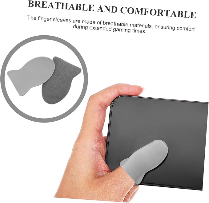 Mobile Game Accessories 10pcs Breathable Finger Sleeves Thumb Protectors Gaming Gloves Fingertip Protectors for Shooting Racing Fighter Games - Image 9