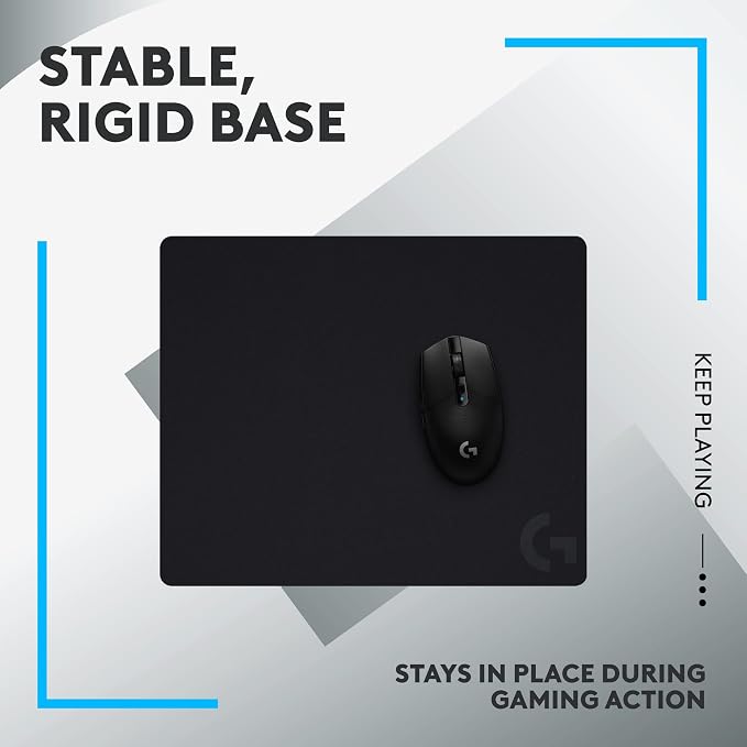Logitech G440 Hard Gaming Mouse Pad,Optimized for Gaming Sensors,Moderate Surface Friction,Non-Slip Mouse Mat - Black,(Pack of 8) - Image 5