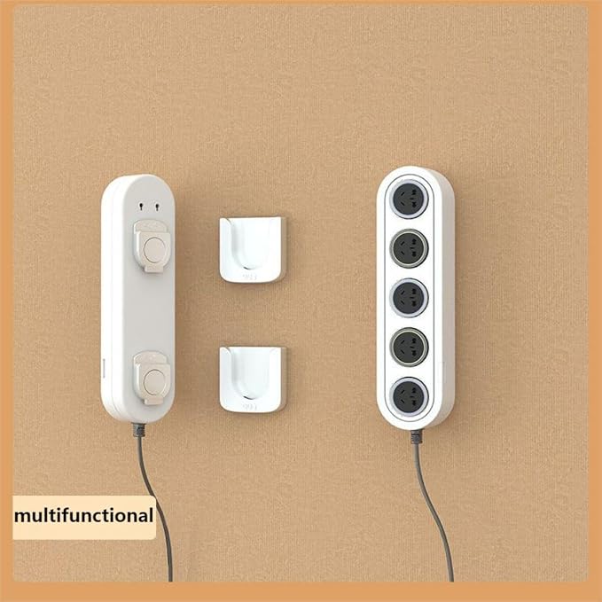 Magnetic Remote Control Holder Wall Mount, 5 Pcs Upgrade Remote Control Organizers Storage Self-Adhesive TV Remote Control Rack for Back of TV (Gray) - Image 5