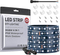 BTF-LIGHTING RGBW LED Strip IP68 Waterproof Cool White DC24V 16.4FT 300LED by BTF-LIGHTING