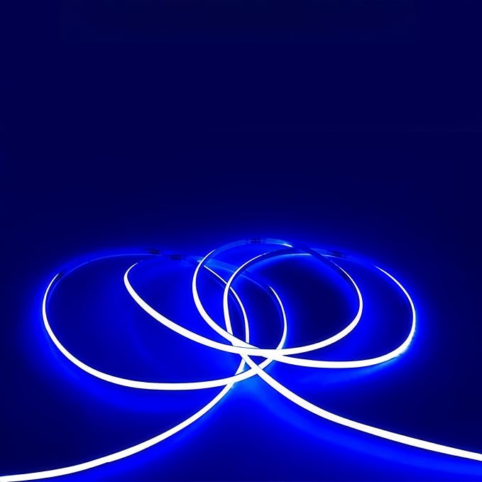 ULVYNTEX Ultra-Narrow 3mm USB COB LED Strip Lights Self-Adhesive, for Kitchen Cabinets, Bedroom, Gaming Desk (Blue, 6ft) - Image 6