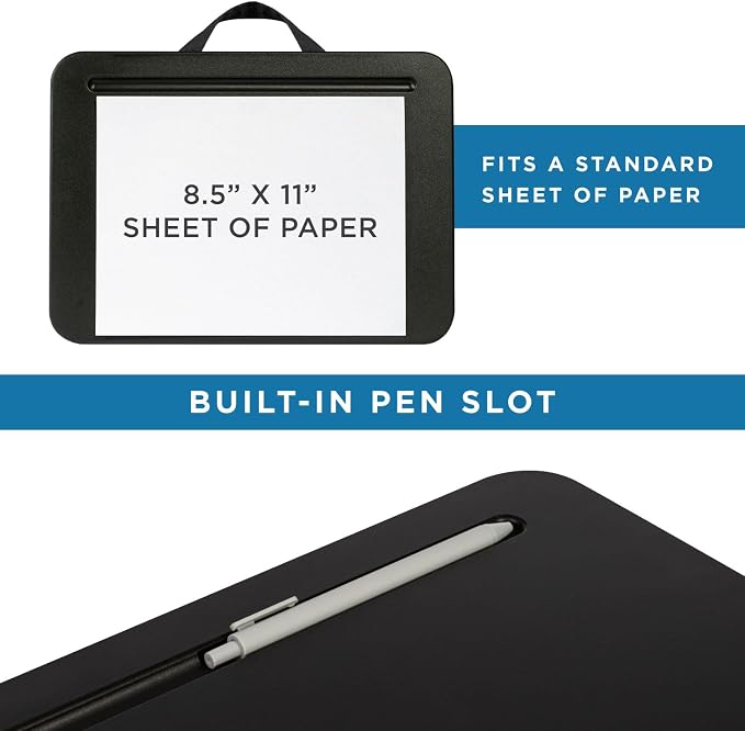 LAPGEAR Compact Lap Desk – Black, Fits 14" Laptops - Image 4