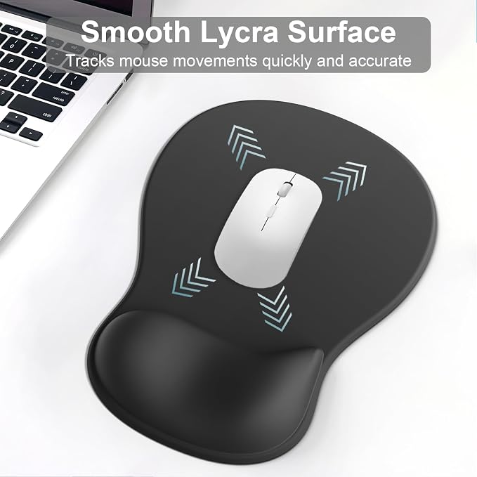 Ergonomic Mouse Pad with Wrist Rest and Keyboard Wrist Rest, Gel Mousepad - Image 3