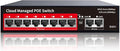 STEAMEMO PoE+ Switch, 8 Port Managed PoE Ethernet Switch(8 POE Ports +2 Uplink),120W Built-in Power, Support VLAN, QoS, Fanless Metal, Plug & Play (Desktop/Wall Mount) by STEAMEMO