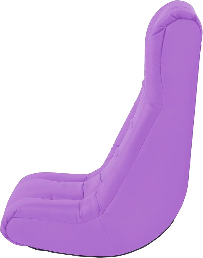 Factory Direct Partners Soft Tufted Floor Rocker - Cushioned Ground Chair for Kids Teens and Adults - Great for Reading, Gaming, Meditating, TV - Lavender, 10488-LV - Image 7