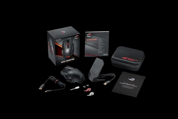 ASUS ROG Sheath Gaming Mouse Pad – 35.4” x 17.3", Extra-Large Surface, Pixel-Precise Tracking, Anti-Fray Stitched Edges, Non-Slip Base - Black/Red - Image 8