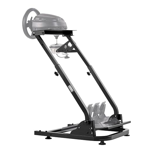 VEVOR G920 Racing Steering Wheel Stand Shifter Mount fit for Logitech G25 G27 G29 G920 G923 Thrustmaster T330TS Mainstream Brands Gaming Wheel Stand Wheel Pedals NOT Included Racing Wheel Stand - Image 8
