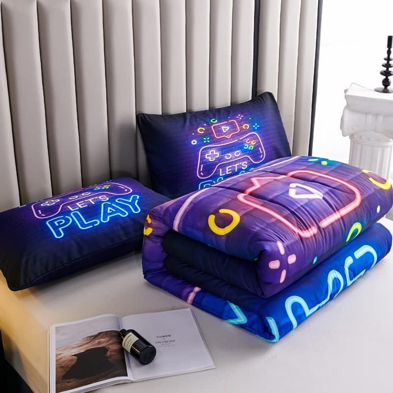 Kids Gaming Comforter Set for Boys, Full Size Bedding Set Including 1 Comforter & 2 Pillowcases - Image 5