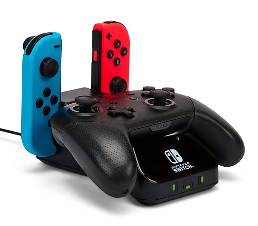 PowerA Controller Charging Base for Nintendo Switch, Black, Wireless Controller charging, Charge, rechargeable battery, Nintendo Switch, Joy-Con Charging, PowerA Wireless Charging - Image 3