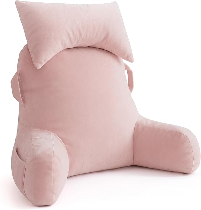 Reading Pillow for Bed,Back Pillow for Bed Sitting Up,Lumbar Support Pillow by Unknown