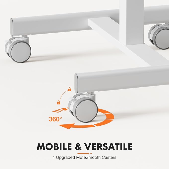 Sweetcrispy Mobile Rolling Desk, Small Standing Desk with Wheels - Image 7