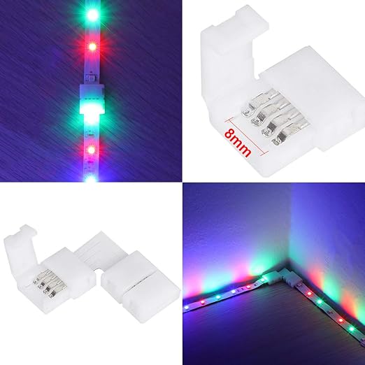 SUPERNIGHT 3528 2835 4 Pin 8mm LED Strip Connector Kit - Image 5