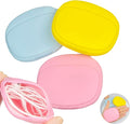 Silicone Headphone Organizer - Data Cable Storage Case - Mini Key Box - Portable Wired Headset Storage Bag (Yellow-Pink-Blue-3PCS) by CIXVOEMK