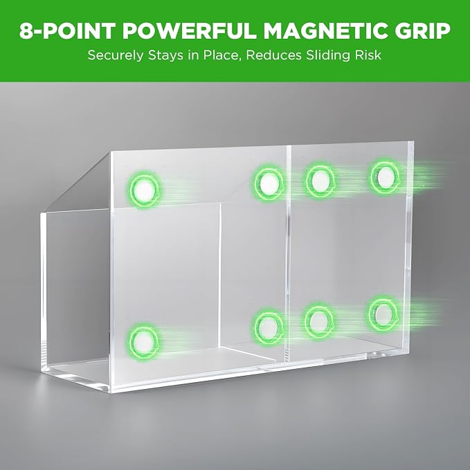 Acrylic Magnetic Pen Holder for Whiteboard,Fridge, School Supplies - Image 2