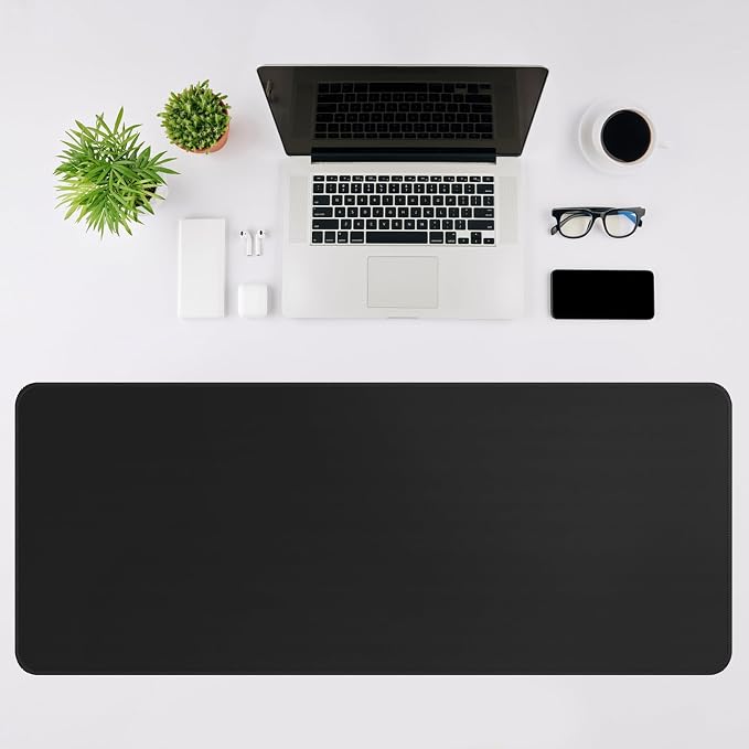 DIGSOM Gaming Mouse Pad Black Keyboard Pad 31.5 x 11.8in | XL Mouse mat, Smooth surface, Anti-slip rubber base, For keyboard and mouse, For home and office use - Image 3