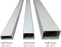 Electriduct XX-Large Latching Cable Raceway - 3" x 2" Channel Size - 1 Stick - 58" - White by Electriduct