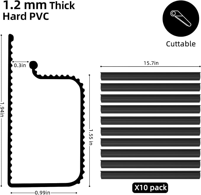 YECAYE 157in Cable Management Cord Organizer, Cable Raceway, Black - Image 2