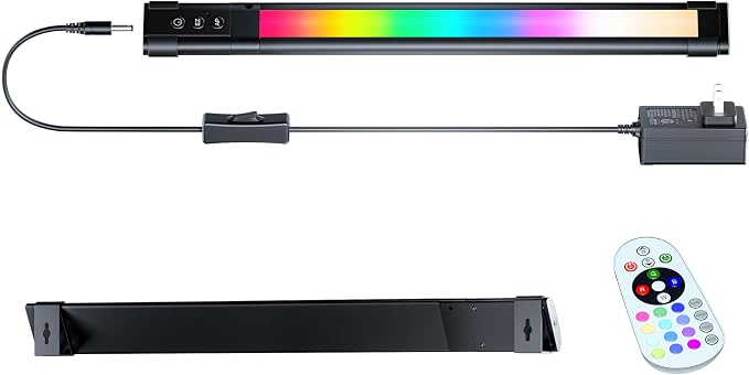 LAMPAOUS LED Light Bar, Dimmable RGB Lights, Light Bar with Alexa & Google Integration for Room, Desk, Monitor Backlight, Indoor Wall Washer - includes Remote Control (1-Bar 12 Inch Kit) - Image 3