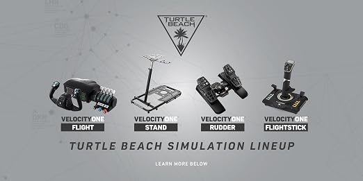 Turtle Beach VelocityOne Universal Rudder Pedals for Windows 10 & 11 PCs, Xbox Series X, Xbox Series S, and Xbox One Featuring Smooth Rudder Axis, Adjustable Brakes and Pedal Width – Black - Image 7