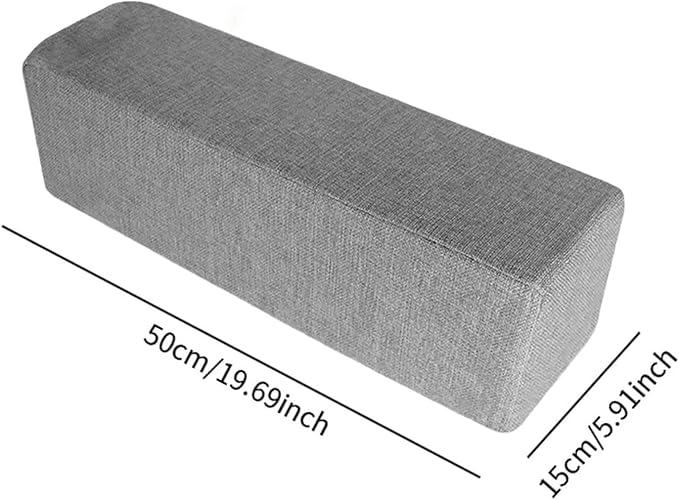 Couch Arm Rest Pillow,Armrest Practical Removable Washable Pillowcase Cushion, Elbow Support Pillow for Living Room, Armchair, Sofa, Chair, Dark Gray - Image 5