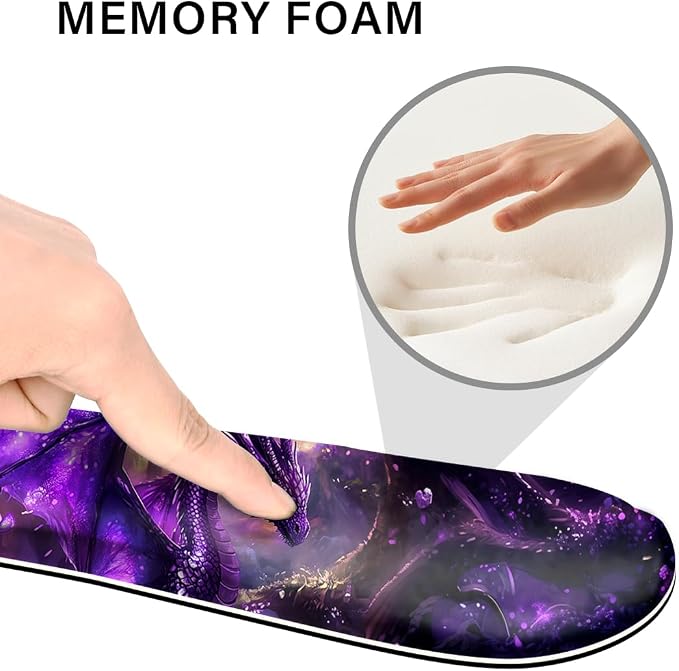 Desk Pad and Keyboard Wrist Rest, Large Mouse Pad + Keyboard Pad+Mouse Wrist Support, Non-Slip Desk Mat Protector for Office, Home 31.5×11.8 Inches Anime Dragon - Image 3