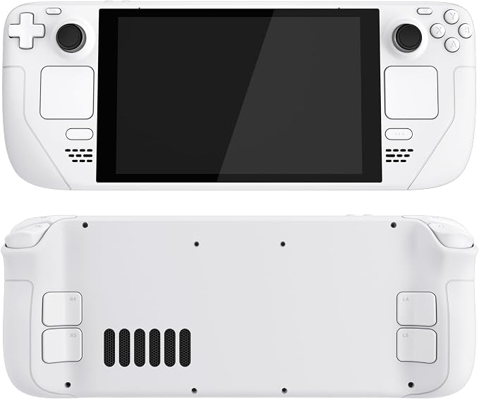 eXtremeRate DIY Full Set Shell with Buttons for Steam Deck LCD, Custom Faceplate Back Plate Replacement Shell for Steam Deck LCD - White [Console NOT Included] - Image 4