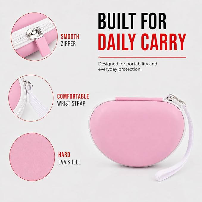 ANKHOH Kids Headphone Case for eKids, for Beats Solo4 Headphones, LightPink - Image 6