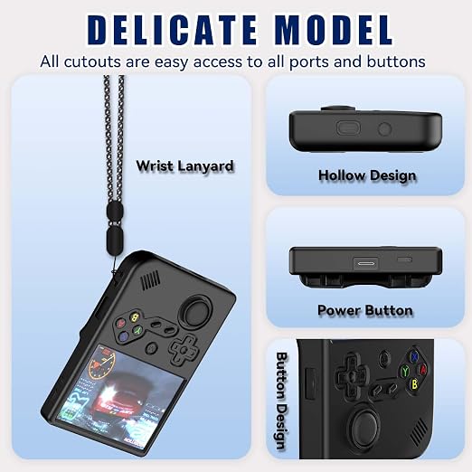 Silicone Case for RG40XXV Retro Handheld Game Console with Lanyard - Image 5