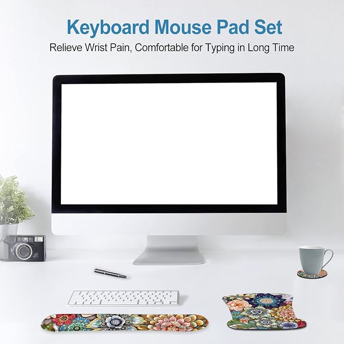 ToLuLu Keyboard Wrist Rest Mouse Pad Support, Ergonomic Mousepad fr Laptop - Image 2